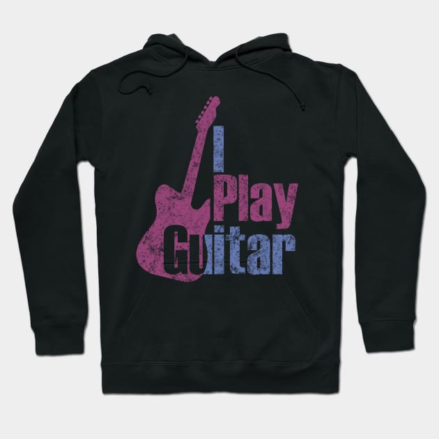 I Play Guitar Hoodie by Lin Watchorn 